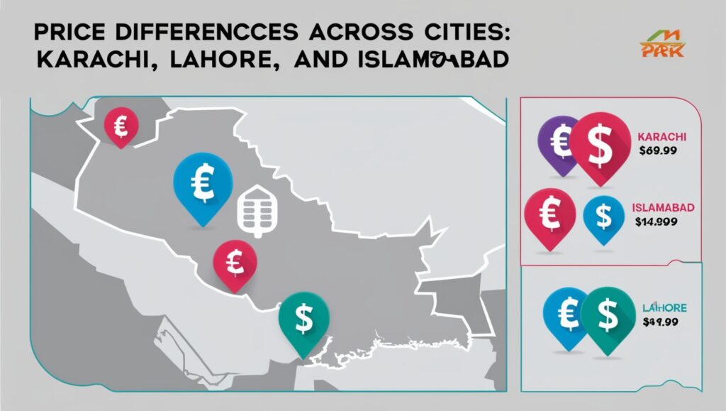 Price Differences Across Cities Karachi, Lahore, and Islamabad